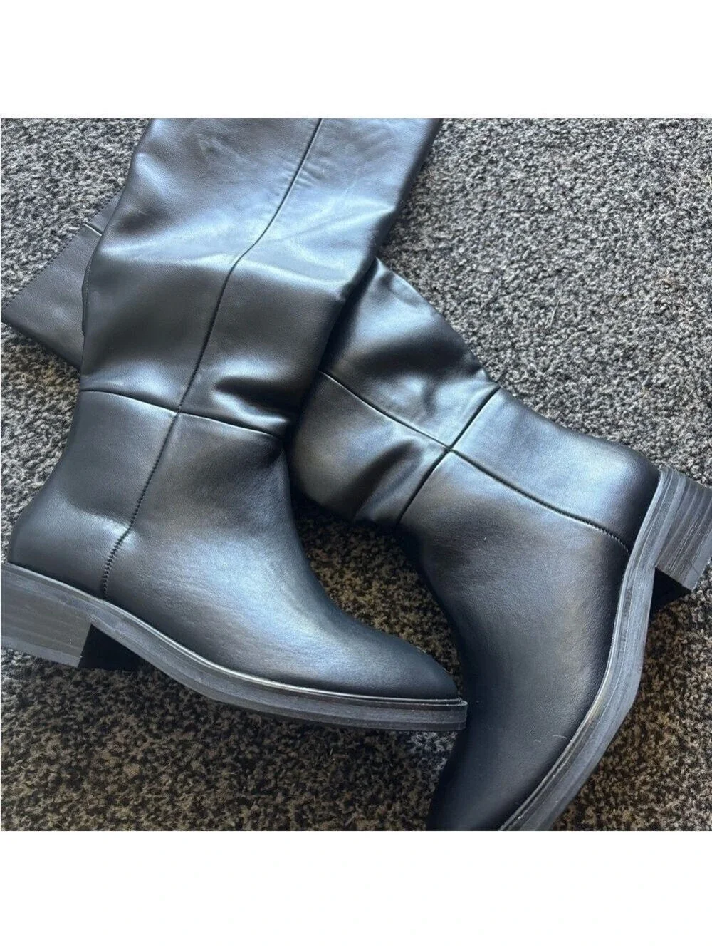 Bernal Black Knee High Boots Size 7.5